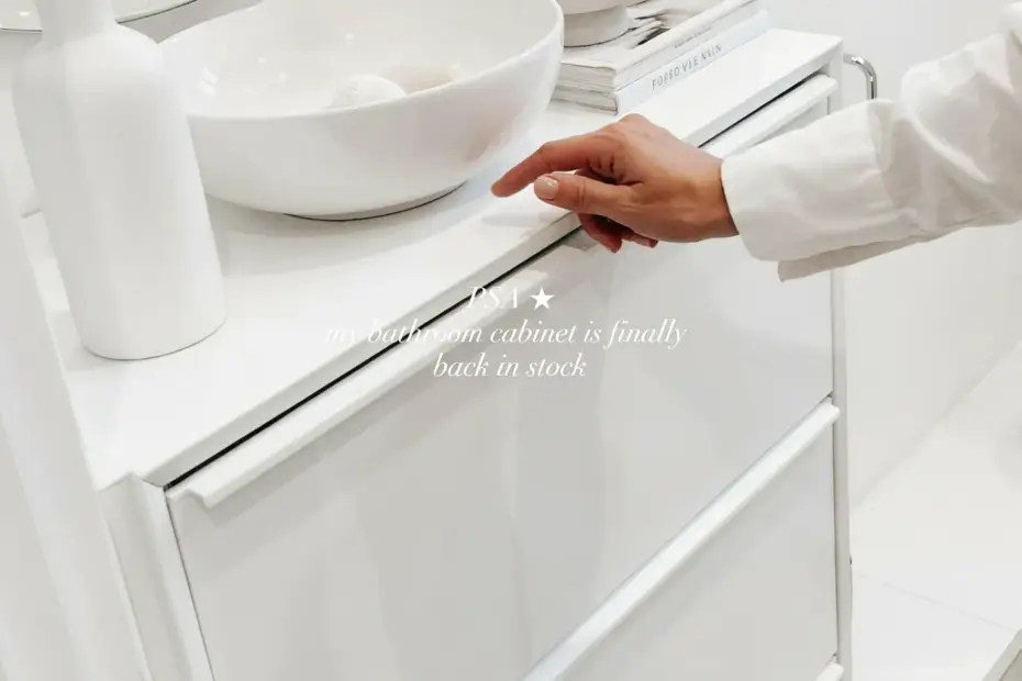 Shoe Cabinet for Bathroom Storage | Aesthetic Small Bathroom Decor Ideas on a Budget