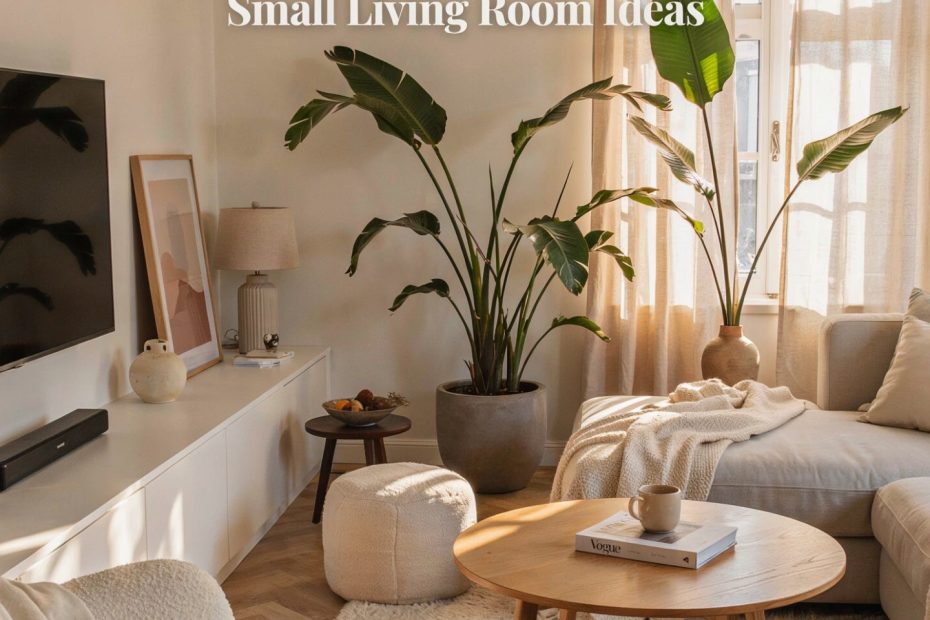Small Living Room Ideas | Neutral Modern Minimalist | Open Concept Dining